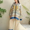 2 Pcs Lawn Stitched Printed Shirt And Trouser